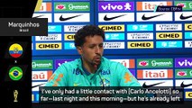 Ancelotti has left 'very good' impression on Brazil squad - Marquinhos