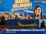 Jefe de Estado felicita al pueblo neoespartano por tener a Marisel Velásquez como gobernadora