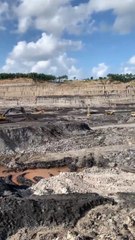 Vast Expanse: Aerial View of Mining Project Site