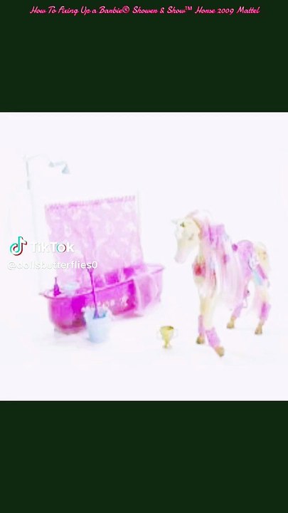 How To Fixing Up a Barbie® Shower & Show™ Horse 2009 Mattel