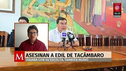 Matan a balazos al alcalde de Tacámbaro, Michoacán, y a su escolta