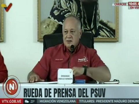 Sec. Gral. Diosdado Cabello: Se van a elegir 335 alcaldías y 2.471 candidatos a los concejos municipales