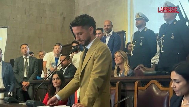 Napoli, Mertens si commuove: Oggi qui non come giocatore ma come uomo che si ? innamorato di una citt?