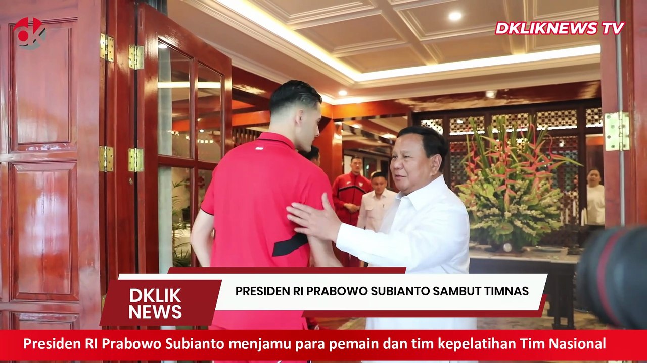 Prabowo Jamu Makan Siang Timnas Indonesia di Kertanegara Jakarta