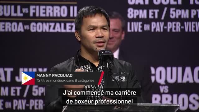 Poids welters - Pacquiao de retour : J'ai commencé ma carrière en 1995, c'est incroyable, j'ai le feu