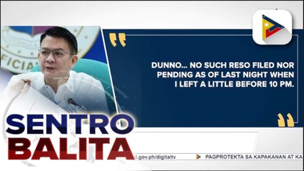 Ilang senador, sinabing walang impormasyon sa umano’y draft reso na layong  ideklarang “de facto dismissed” ang impeachment vs. VP Sara Duterte