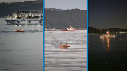 Şişme botla denize açılan çocuklar kurtarıldı