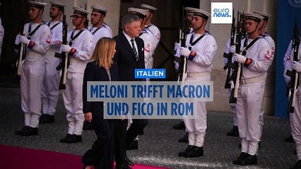 Zeichen der Annäherung: Meloni empfängt Macron in Rom