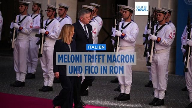 Zeichen der Annäherung: Meloni empfängt Macron in Rom
