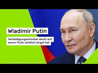 Wladimir Putin: Verteidigungsminister deckt auf, wovor Putin wirklich Angst hat