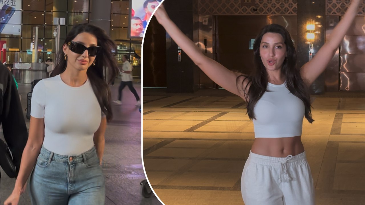 Nora Fatehi's Stylish Sporty Star Look For Her Dayout In Suburbs | Classy-Charismatic Airport Avatar