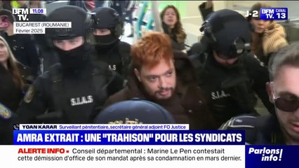 Mohamed Amra extrait de prison: "Une trahison", pour Yoan Karar (FO justice)