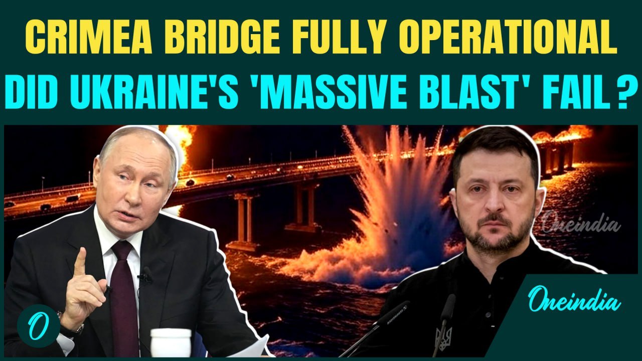 Zelensky's Bridge Attack Doomed: Traffic RESUMES On Crimea Bridge After Ukrainian Underwater Blast