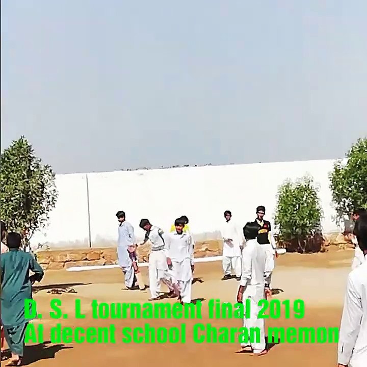 Final of the D. S. L tournament 2019 at decent school Charan memon