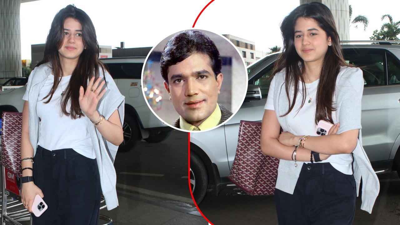 Superstar Rajesh Khanna's Granddaughter Naomika Saran Clicked At Mumbai Airport! Movie Debut Soon?