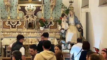 Amalfi (SA) - La reposizione della statua della Madonna di Portosalvo  (03.06.25)