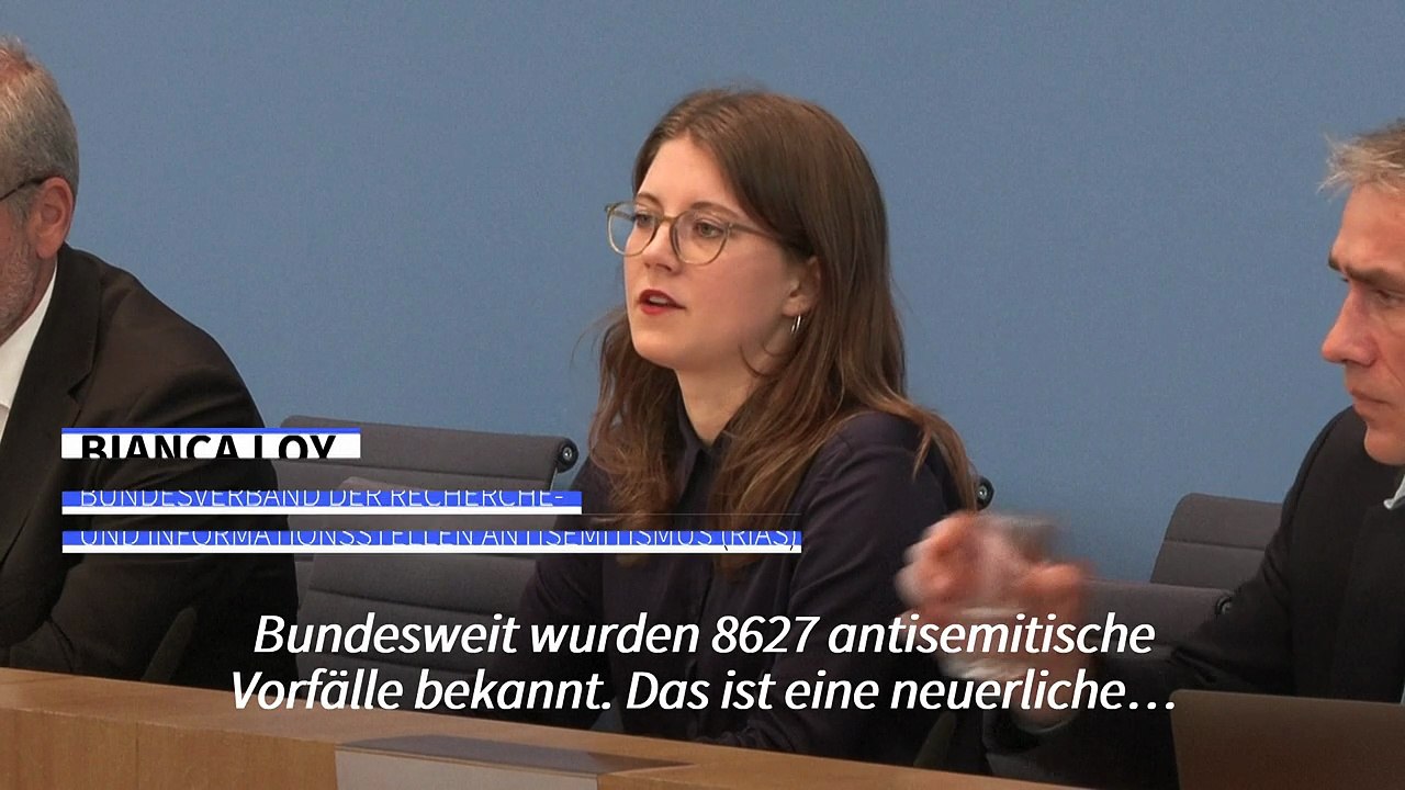 'Noch nie zuvor wurden mehr antisemitische Vorfälle registriert'