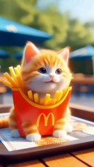 फिंगर से निकला बिल्लू 🙀 #cats  #catsoftiktok #cat #cute #aiart #intellitoon #intellitoonstory