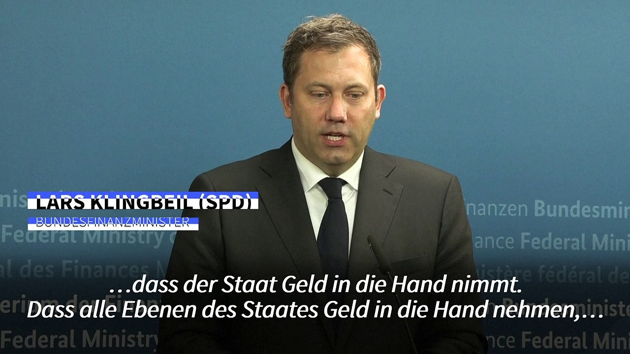 Klingbeil zu 'Investitions-Booster': 'Wir machen es besser'