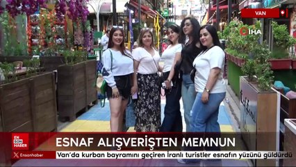 Van’da kurban bayramını geçiren İranlı turistler esnafın yüzünü güldürdü