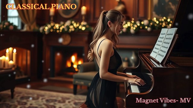 ǀ Relaxing Piano Music | Beautiful Piano Music | Beautiful Woman with Elegant Piano |Classical Music for Studying and Concentration | Soothing Piano Melodies | Gentle Background Music for Study and Relaxation