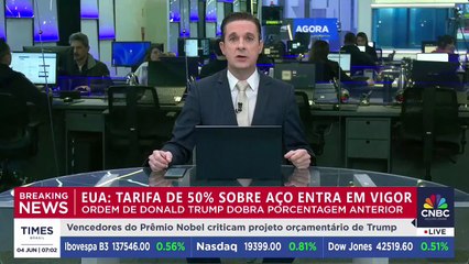 BREAKING NEWS: Trump dobra tarifa do aço e pressiona Brasil, Canadá e Europa