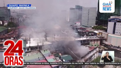Mahigit 100 pamilya, nawalan ng tirahan sa sunog sa Quiapo; Bumbero, nasugatan | 24 Oras