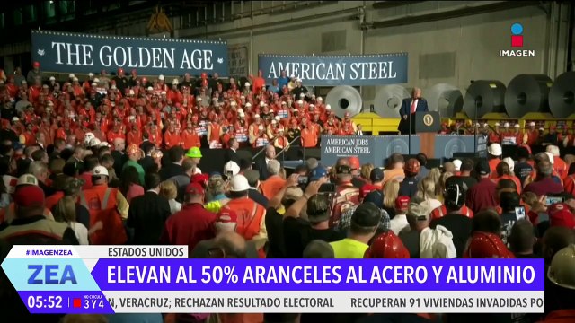 Donald Trump eleva al 50% los aranceles a las importaciones de acero y aluminio