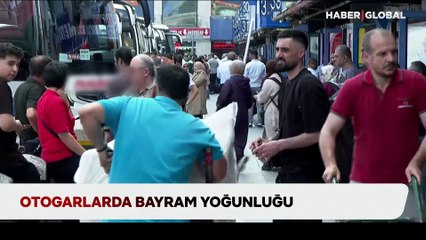 Otogarlarda bayram yoğunluğu
