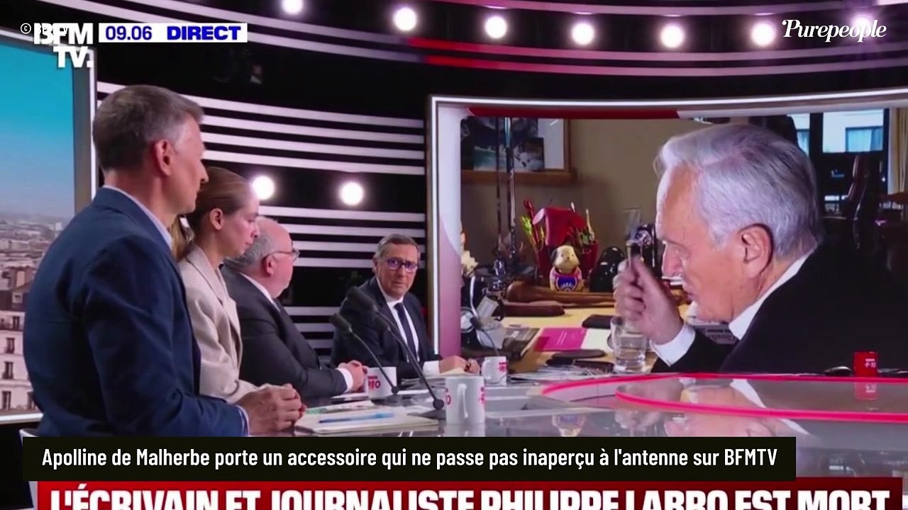 Apolline de Malherbe (BFMTV) porte un accessoire qui ne passe pas inaperçu à l'antenne : mais que signifie-t-il ?