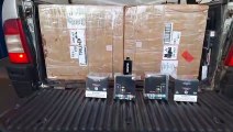 PM, PF e Receita Federal de Cascavel interceptam carga ilegal de 'vapers' na BR-277