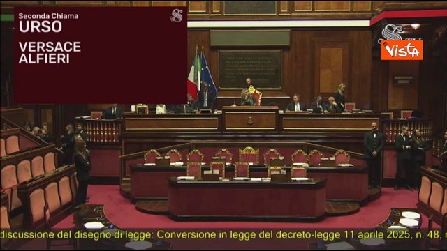 Aula Senato conferma fiducia con 109 voti favorevoli e 69 contrari, il Dl sicurezza è legge