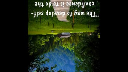 The way to develop self-confidence