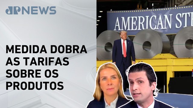 Quais impactos para o Brasil das tarifas sobre aço e alumínio dos EUA? Ghani e Deysi analisam