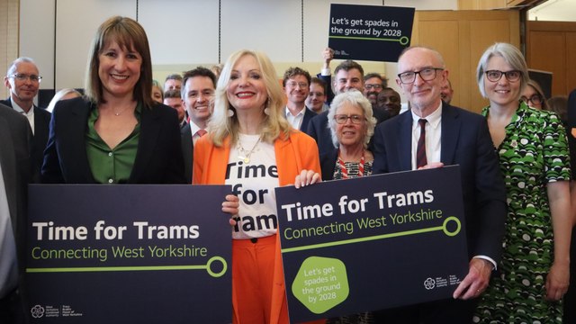 West Yorkshire trams funding boost: Chancellor Rachel Reeves confirms funding