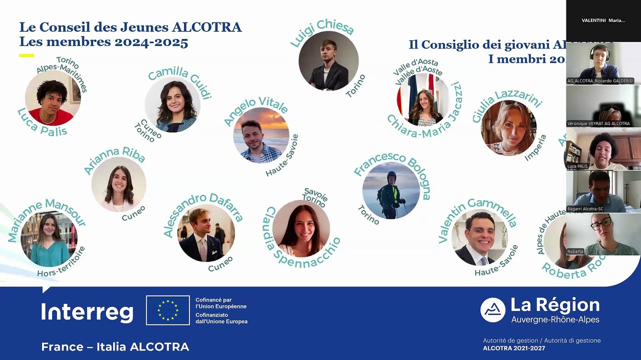 [WEBINAIRE] Renouvellement du Conseil des jeunes ALCOTRA 2025-2026