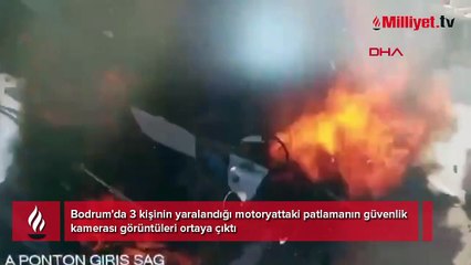 Bodrum'da marinada dehşet! Yakıt ikmali yapılan teknede patlama: 3 yaralı