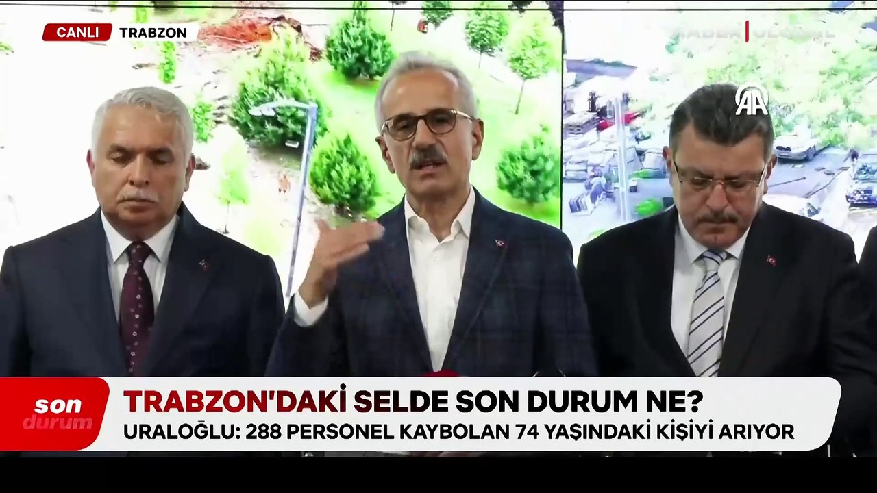 Bakan Uraloğlu, Trabzon'daki sel felaketinin ardından son durumu açıkladı