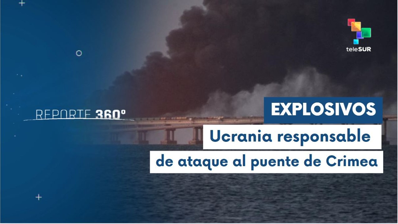 SBU confirma que atacó al puente de Crimea con artefactos explosivos
