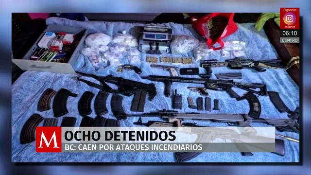 Caen ocho por ataques incendiarios a negocios en Mexicali; planeaban ataques en Tijuana