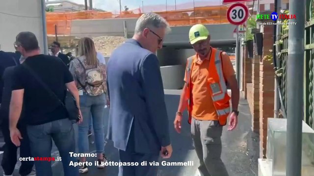 Teramo Aperto il sottopasso di via Gammelli