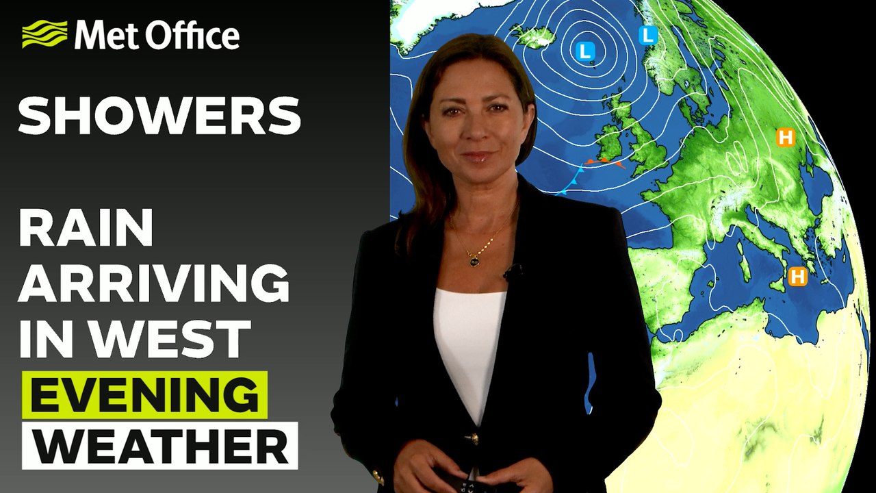 Met Office Evening Weather Forecast 04/06/2025 - Rain arriving in the west