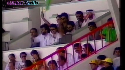 Shahid Saeed 50 off 65 Balls 1 Four 1 Six vs Pakistan 3rd Match at Sharjah, Oct 15 1989