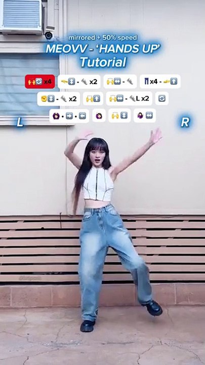 [TUTORIAL] MEOVV - ‘HANDS UP’ dance ♡ #meovv #handsup #kpopdance
