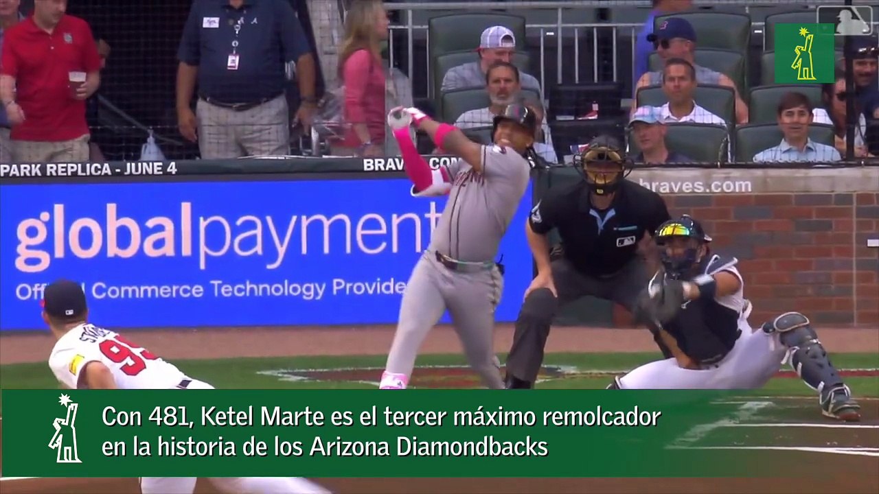 Con 481, Ketel Marte es el tercer máximo remolcador en la historia de los Arizona Diamondbacks