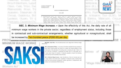 Panukalang P200/araw na umento sa minimum wage para sa pribadong sektor, pasado na sa ika-3 pagbasa sa Kamara | Saksi