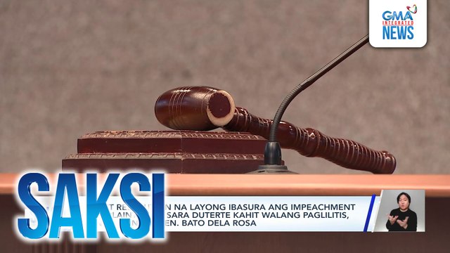 Draft resolution na layong ibasura ang impeachment complaint vs VP Sara Duterte kahit walang paglilitis, isinusulong ni Sen. Bato Dela Rosa | Saksi
