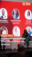 Faride Raful: Los motoconchistas deberán estar registrados y con chalecos