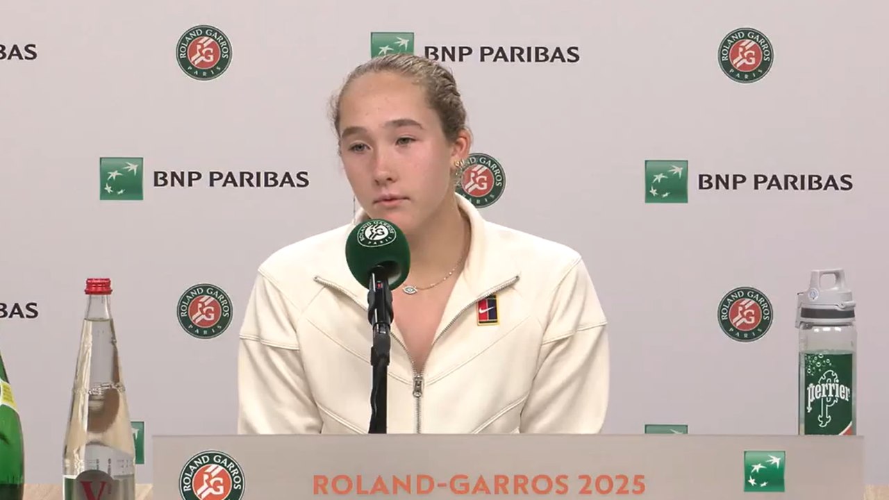 Roland-Garros 2025 - Mirra Andreeva : "Le public ? Je savais que ça allait être comme ça.
