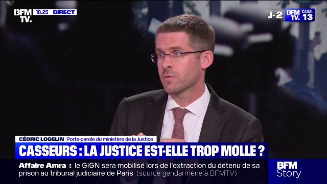 Condamnations des casseurs: Le sursis s'est délité au fil des ans , déclare Cédric Logelin, porte-parole du ministère de la Justice